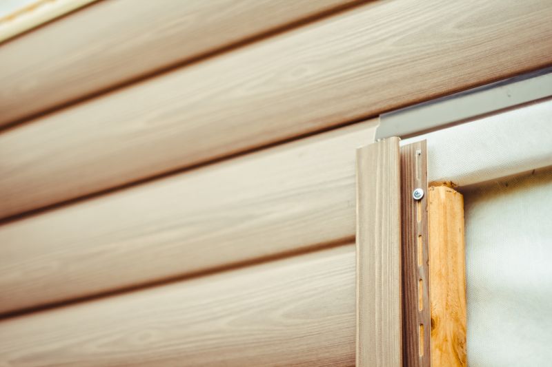 Close-up of Siding Texture and Color